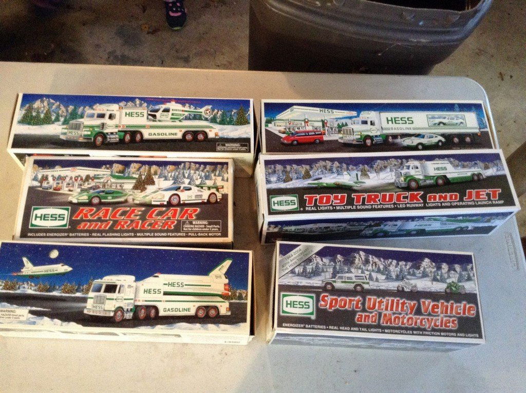 Lot of 6 new in box Hess trucks (1 of 1)