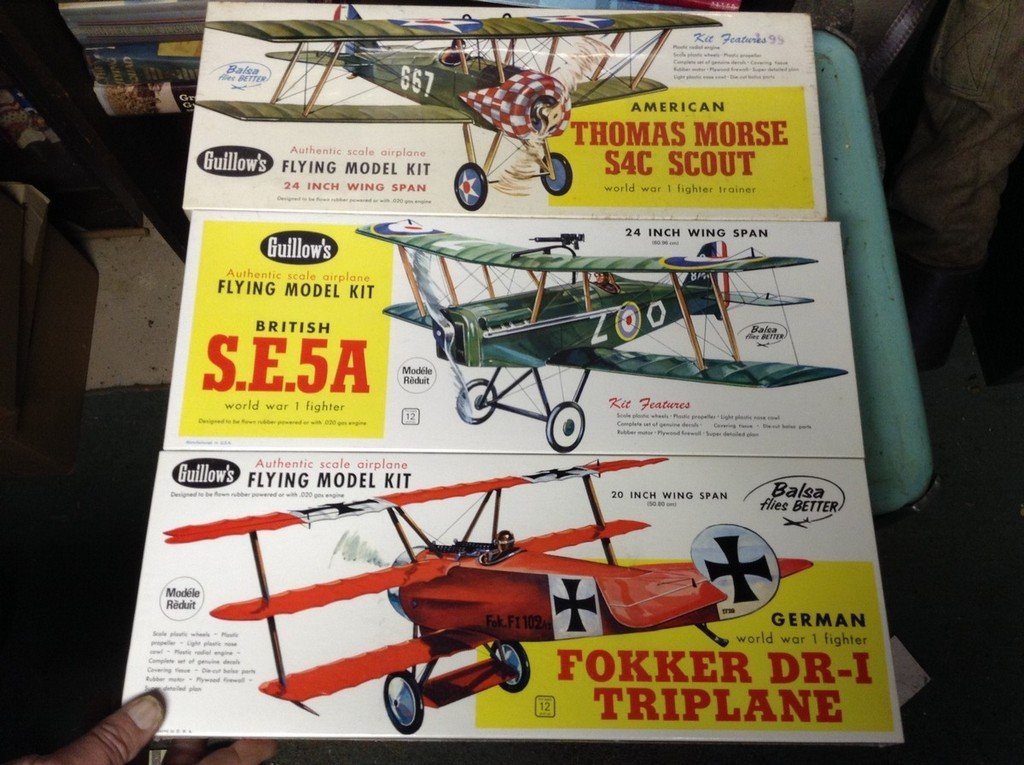 Lot of 3 Guillow's models sealed in boxes (1 of 1)