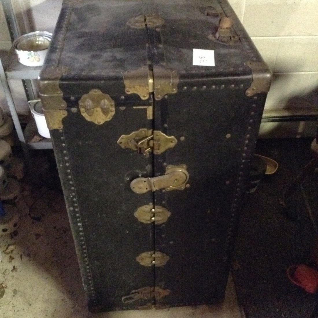 Steamer Trunk: Steamer Trunk: 21" H x 20" D x 41" across