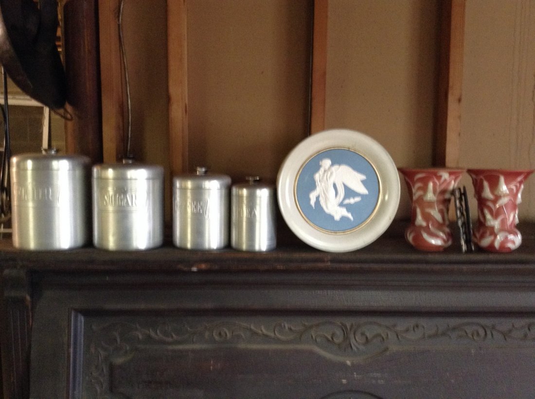 Mid-century Canister set, vases wedgewood (1 of 1)