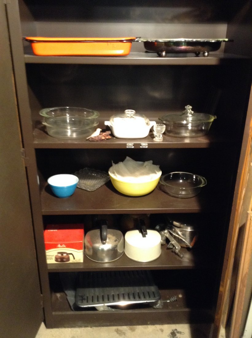 Contents of Metal Storage cabinet (1 of 2)