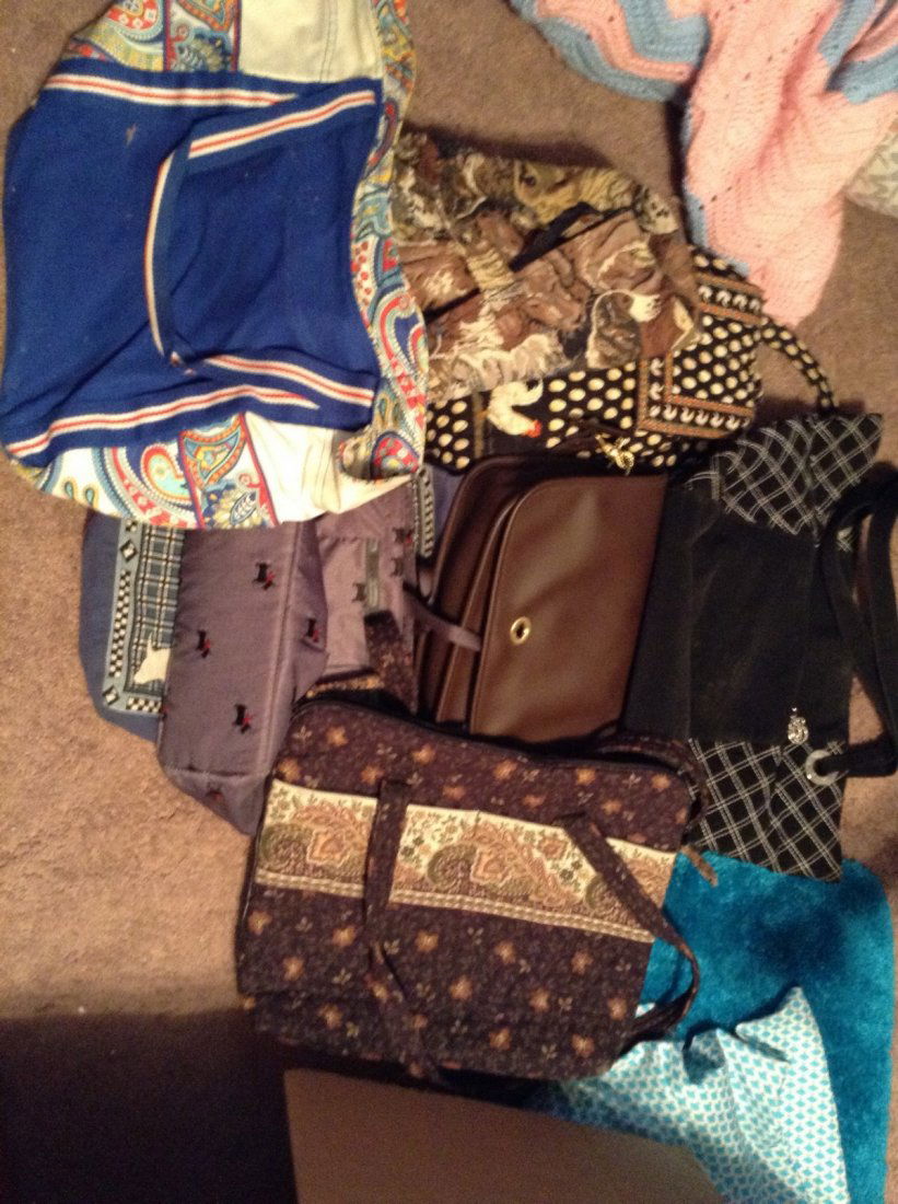 Lot of 8 assorted bags and handbags (1 of 1)