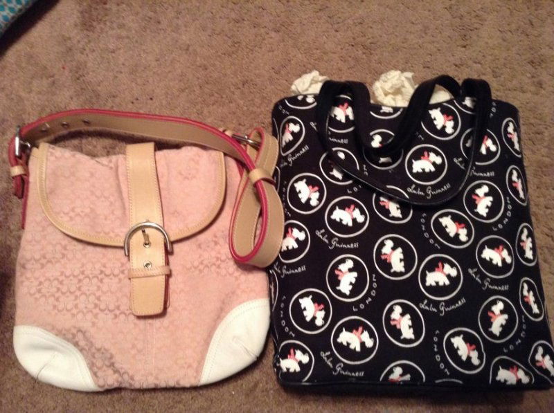 Lulu Guinness and Coach bags: Lulu Guinness and Coach bags: total of 2 bags as seen in photo