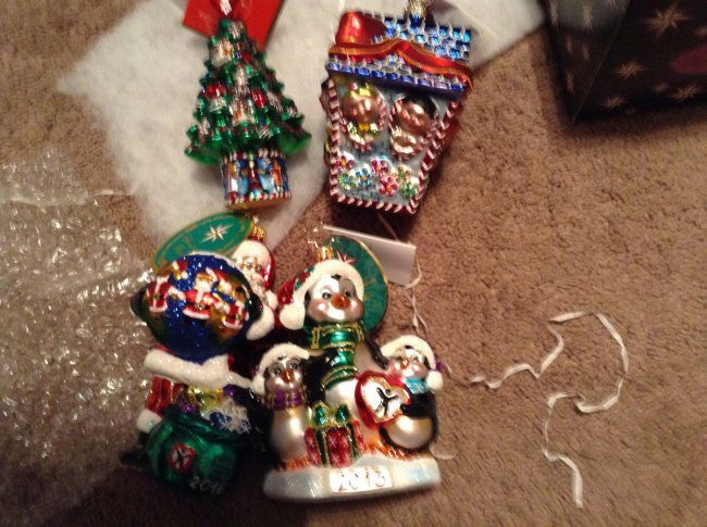 Lot of 4 Radko Christmas Ornament with tags (1 of 1)
