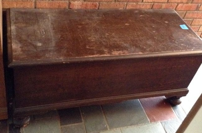 Hope Chest with Contents: Hope Chest with Contents: 47 x 20 x 20