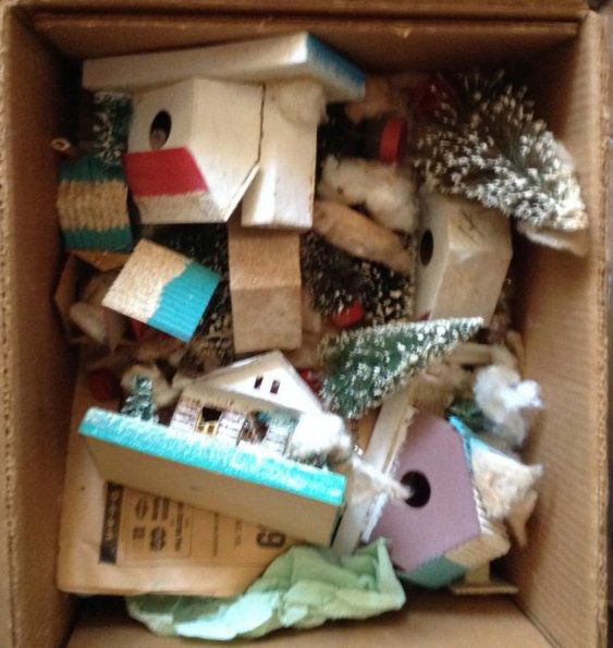 Paper mache Japan made Christmas Village (1 of 1)