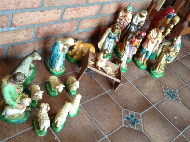 1950's Chalk Nativity Scene Figure (1 of 1)