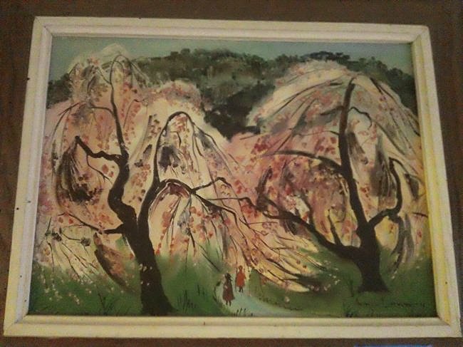 2 Oil on Board measures 12 x 16 Framed; 1 cartoon (1 of 4)