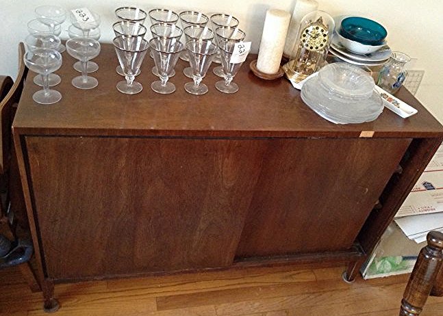 Mid Century credenza: Mid Century credenza: has scratches measures 19D x 50" L x 33" H