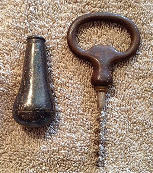 Sterling Silver cork screw bottle opener (1 of 2)