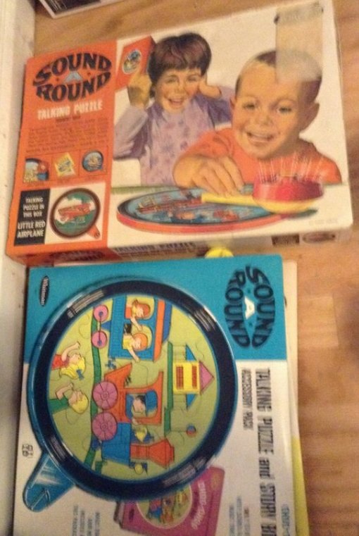 Sound Round Player with extra records: Sound Round Player with extra records: as seen in photo