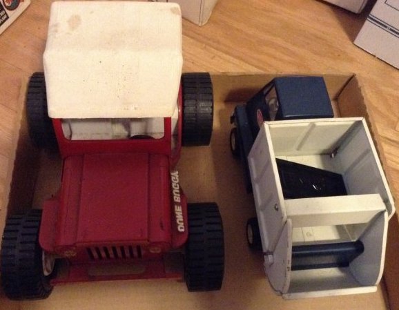 Box of Vintage Tonka: Box of Vintage Tonka: as seen in photo