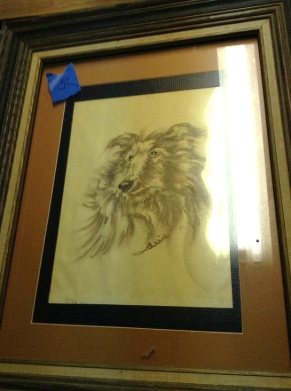 Regrister Artist E. Louie Pastel Painting (1 of 1)