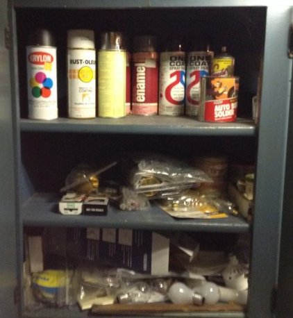Contents of Green workbench cabinets (1 of 1)