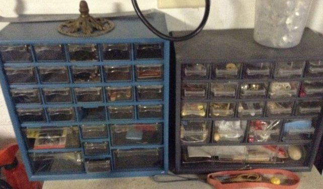 2 nut and bolt cabinets with bins (1 of 1)