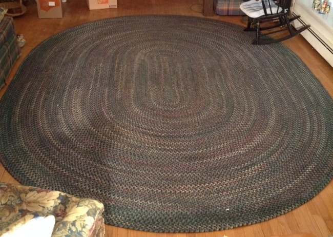 Wool Braided Room size rug (1 of 2)