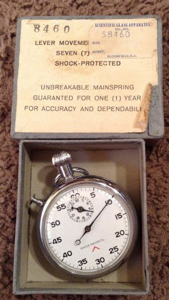 WW2 pliots timing stop watch (1 of 1)