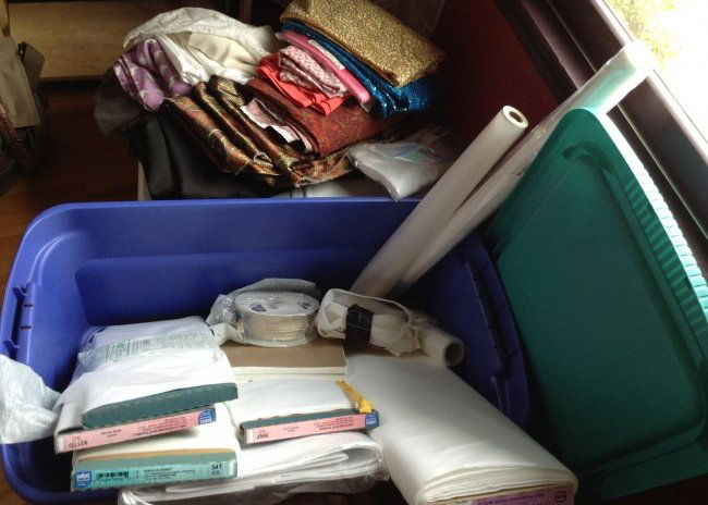 Lot of fabric and stablizer and essentials (1 of 3)