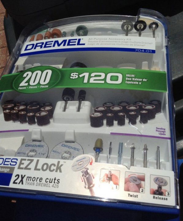 200 piece dremel cutoff tool kit (1 of 2)