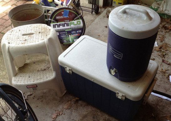 Ice chest, cooler and a two step stool (1 of 1)