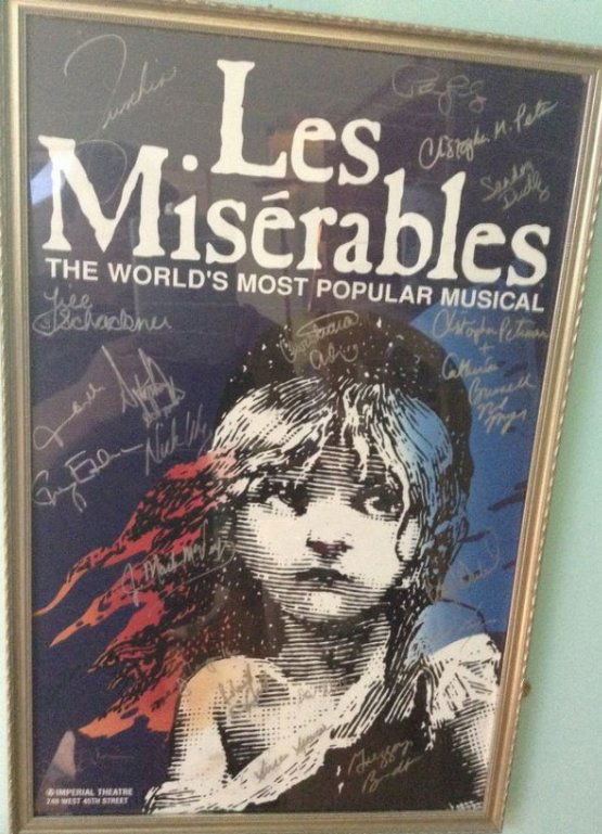 Les Miserables signed poster (1 of 1)