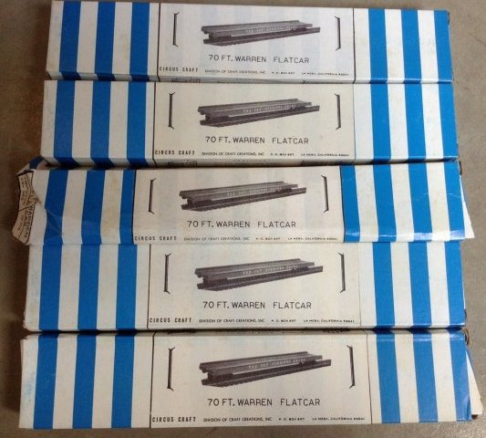 70' Werner Flat Cars: 70' Werner Flat Cars: New in box