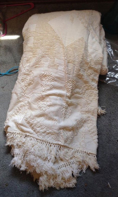 George Washington Queen Chenille Bedspread (1 of 1)