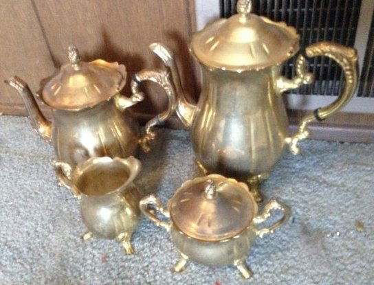 Brass teapot set (1 of 1)