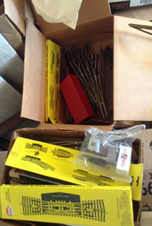 Huge box of HO train track (1 of 1)