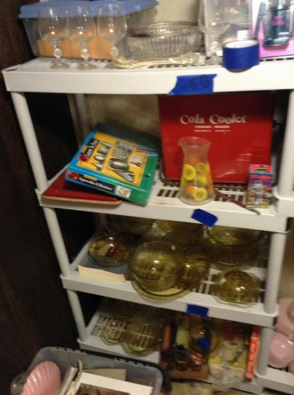 Plastic shelving units NO CONTENTS (1 of 1)