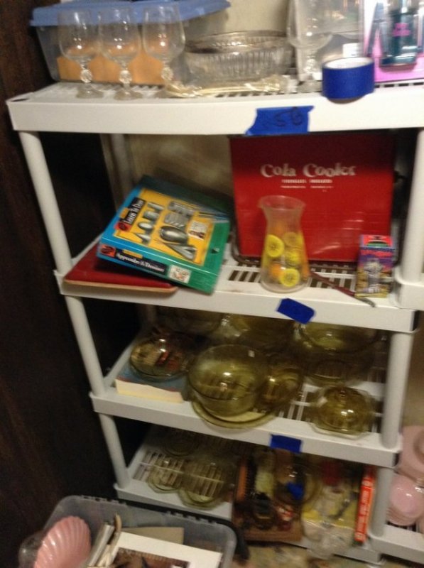 Plastic shelving units NO CONTENTS (1 of 1)