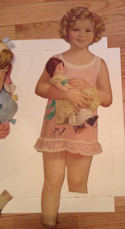 Signed Shirley Temple paper doll (1 of 7)