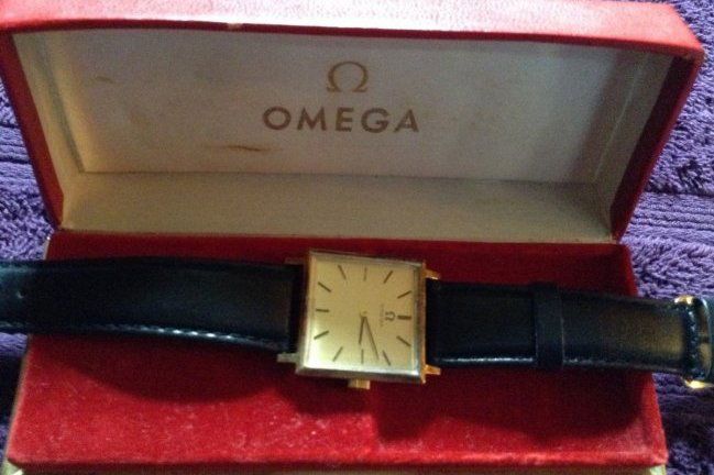 Omega Slim watch with box and Band (1 of 1)