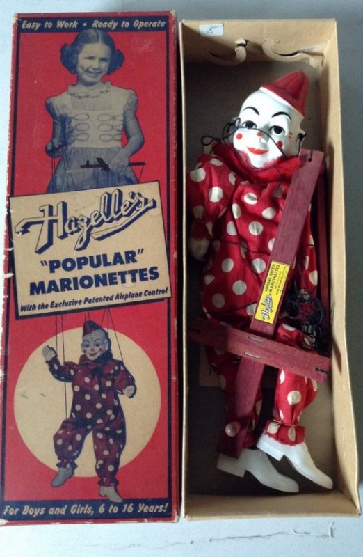 Hagelles Marionettes Teto the clown NIB: Hagelles Marionettes Teto the clown NIB