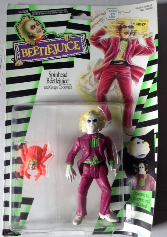 Moc Beetlejuice 1989 Kenner Spin Head (1 of 1)