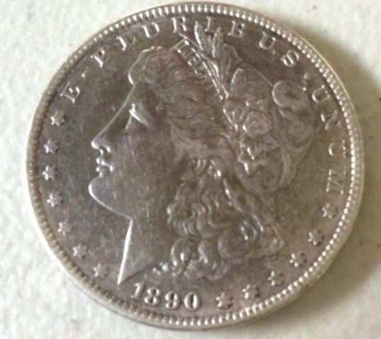 1890 P Morgan Silver Dollar (1 of 1)