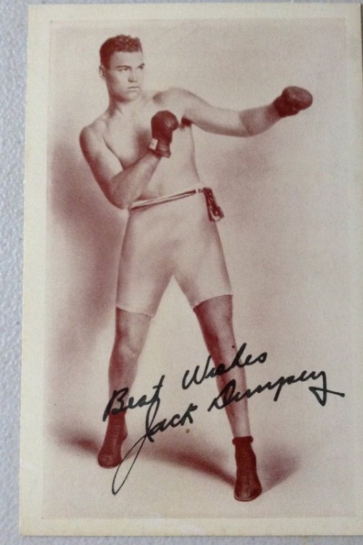 Signed Jack Dempsey Postcard (1 of 1)