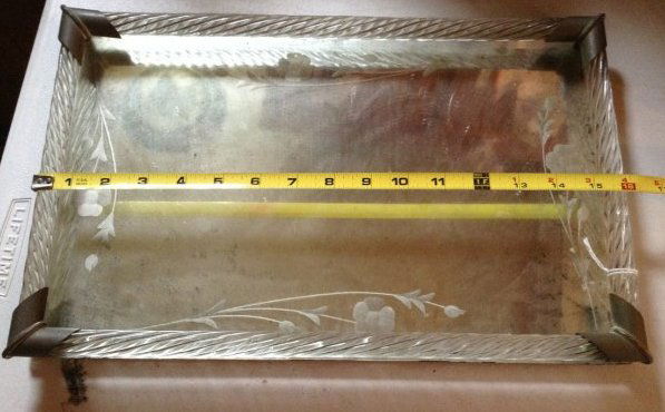 Mirrored Bakelite Dresser Tray Vanity Tray (1 of 1)