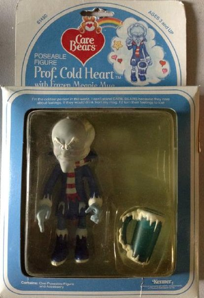 Kenner 1984 Care Bears Prof Cold Heart (1 of 1)