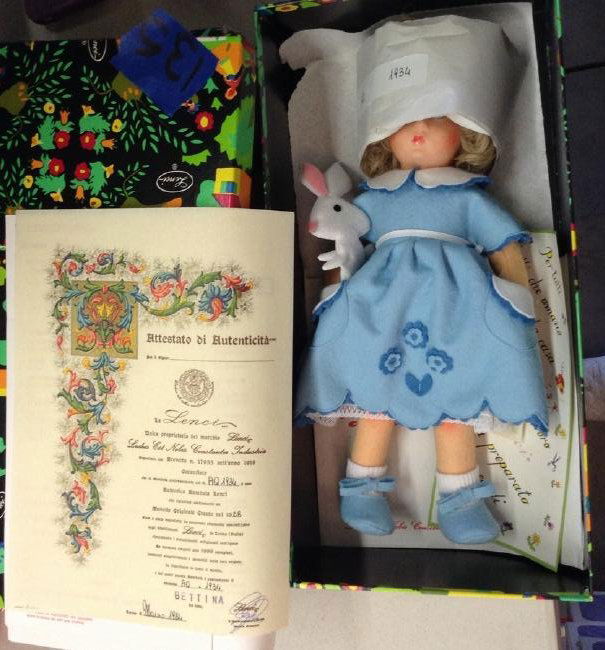 Lenci Vendite Doll with paperwork: Lenci Vendite Doll with paperwork