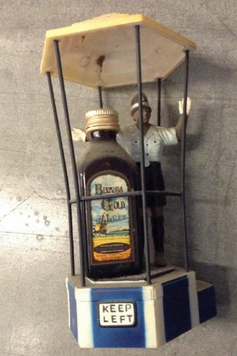 Bermunda House & Man Liquor Bottle: Any contents in bottle is Free; You are bidding on the bottle