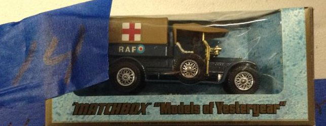 1973 Matchbox "Model of yesteryear" 1918 Crossley RAF (1 of 1)