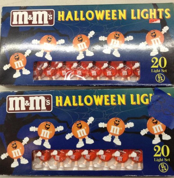 2 Sets of M &M's Halloween Lights never used: 2 Sets of M &M's Halloween Lights never used