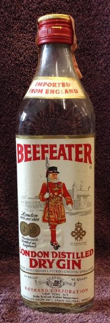 Beefeater London Distiled Dry Gin 4/5 qaurt: Any contents in bottle is Free; You are bidding on the bottle