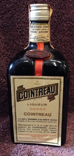 Cointreau Liqueur 3/4 quart: Any contents in bottle is Free; You are bidding on the bottle