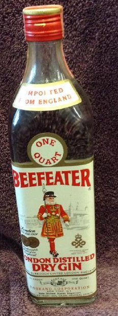 Beefeater London Distilled Dry Gin One Quart: Any contents in bottle is Free; You are bidding on the bottle