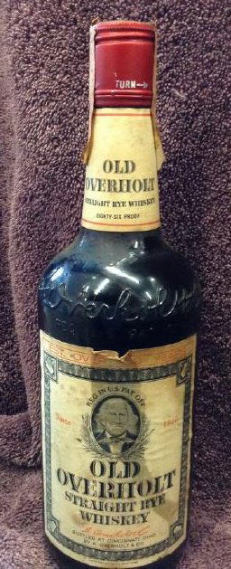 Old Overholt Straight Rue Whiskey 4/5 quart: Any contents in bottle is Free; You are bidding on the bottle