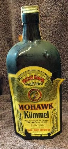 Mohawk Kummel 25/32 quart: Any contents in bottle is Free; You are bidding on the bottle