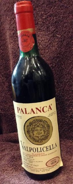 1974 Palanca Valpolicella Classico Dry Red WIne 1 pt. 8: Any contents in bottle is Free; You are bidding on the bottle