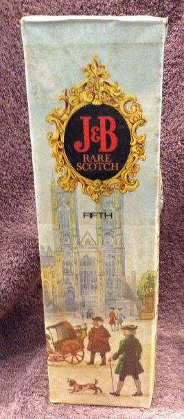 J +B Rare Scotch 750 ml fifth: Any contents in bottle is Free; You are bidding on the bottle
